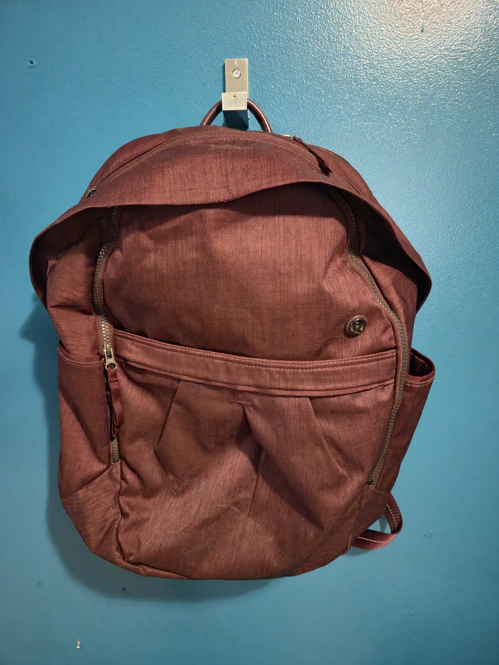 lululemon athletica Burgundy Backpack with Front Pocket